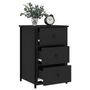 Voir la diapositive 4 : VIDAXL Tables de chevet 2 pcs noir 40x36x60 cm bois d'ingenierie