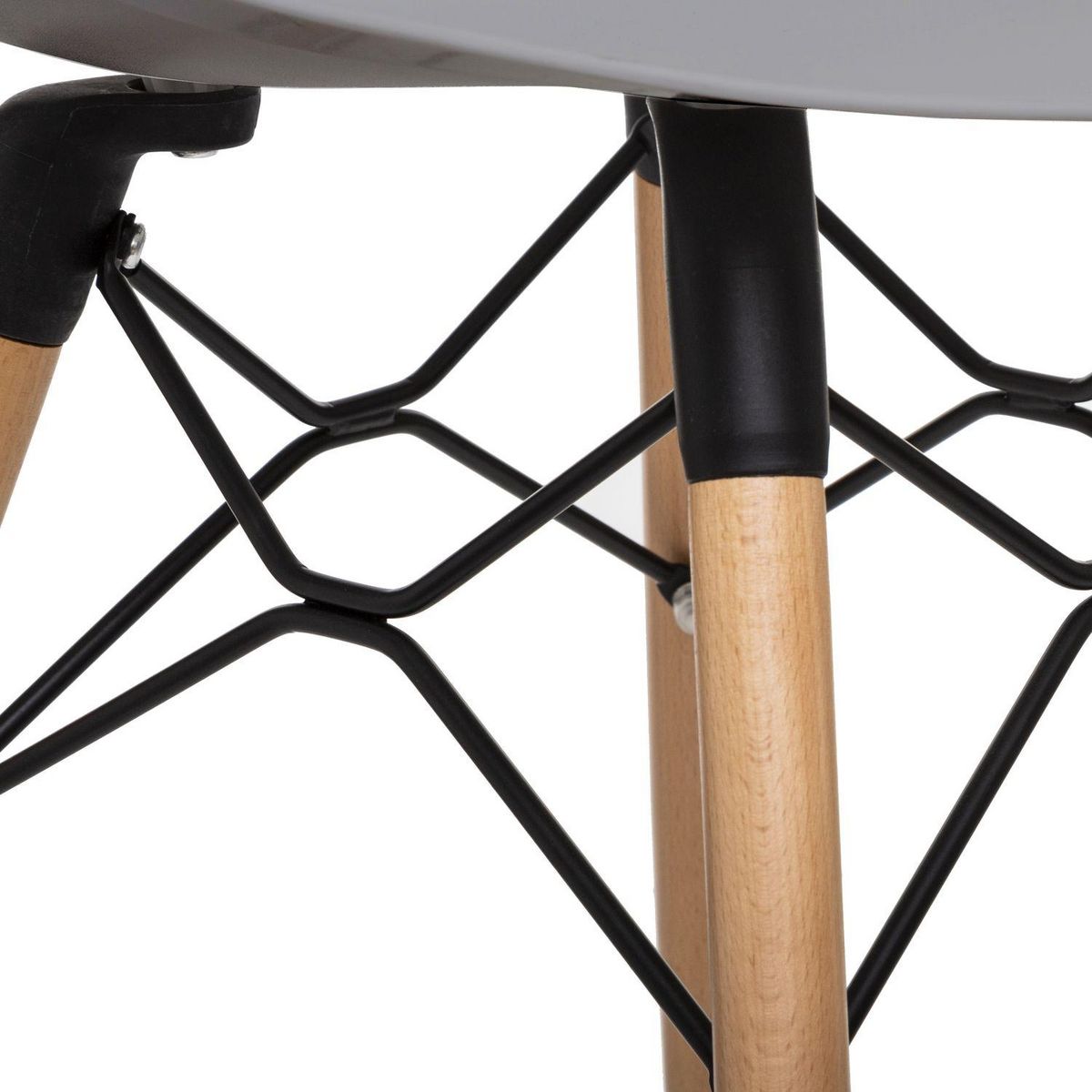 TOILINUX Lot de 4 Chaises Ezra en Polypropylène