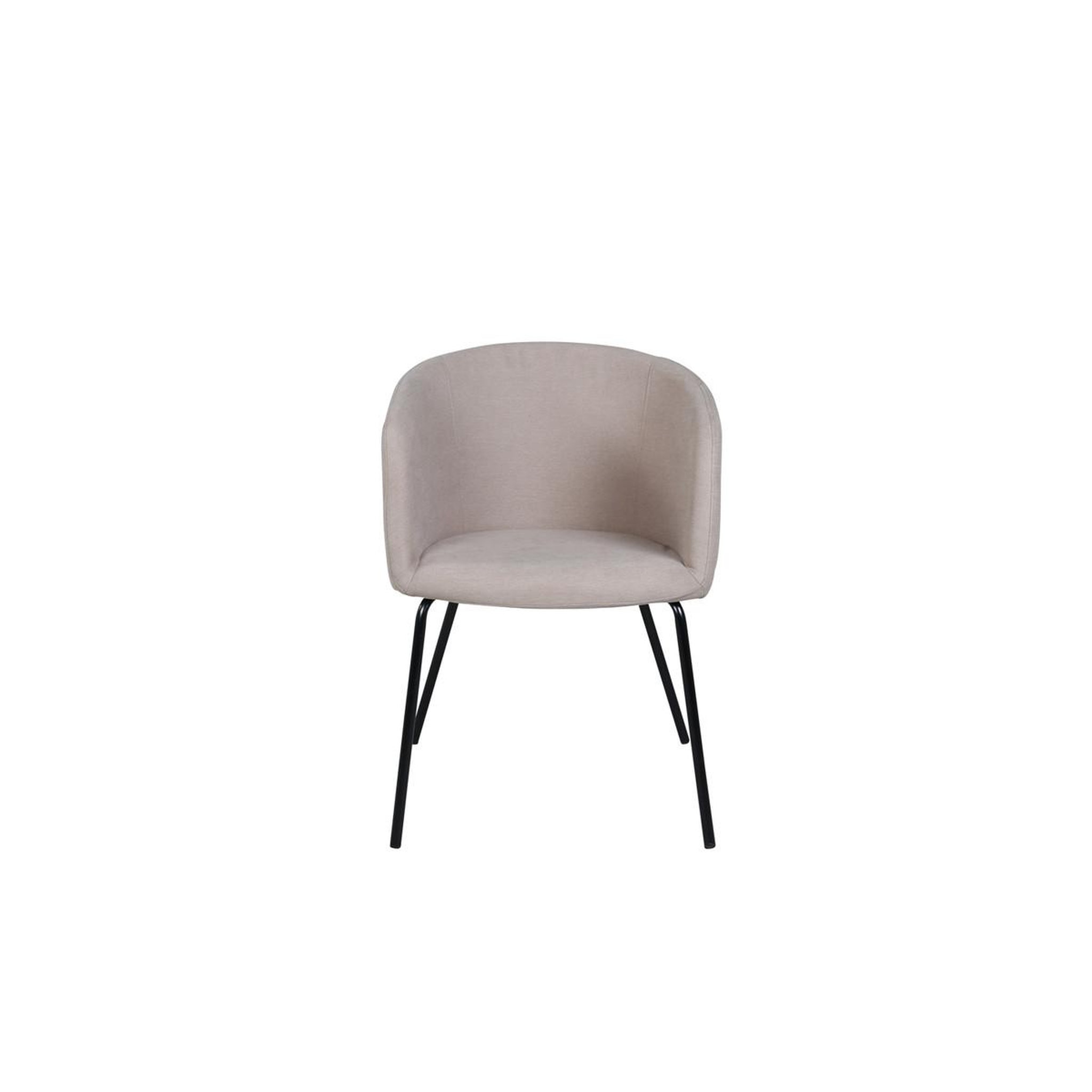 Voir la diapositive 2 : Paris Prix Chaise en tissu  berit  78cm beige
