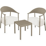 Habitat et Jardin Salon de jardin en métal et plastique  Céora  - 2 places - Taupe