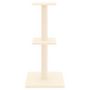 Voir la diapositive 3 : VIDAXL Arbre a chat avec griffoirs en sisal creme 73 cm