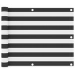 VIDAXL Ecran de balcon Anthracite et blanc 75x600 cm Tissu Oxford