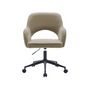 Voir la diapositive 6 : SWEEEK Chaise de bureau à roulettes velours côtelé , L 60 x P 62 x H 89 / 99cm