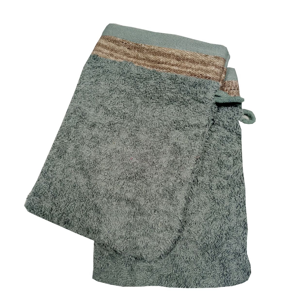 ACTUEL Lot 2 Gants de toilette fantaisies en coton 450gr/m²