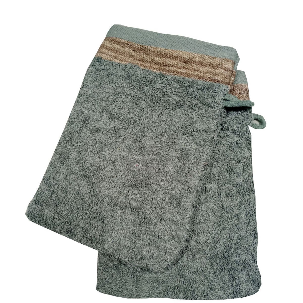 ACTUEL Lot 2 Gants de toilette fantaisies en coton 450gr/m²