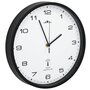 Voir la diapositive 4 : VIDAXL Horloge murale radioguidee Mouvement a quartz 31 cm Blanc/noir