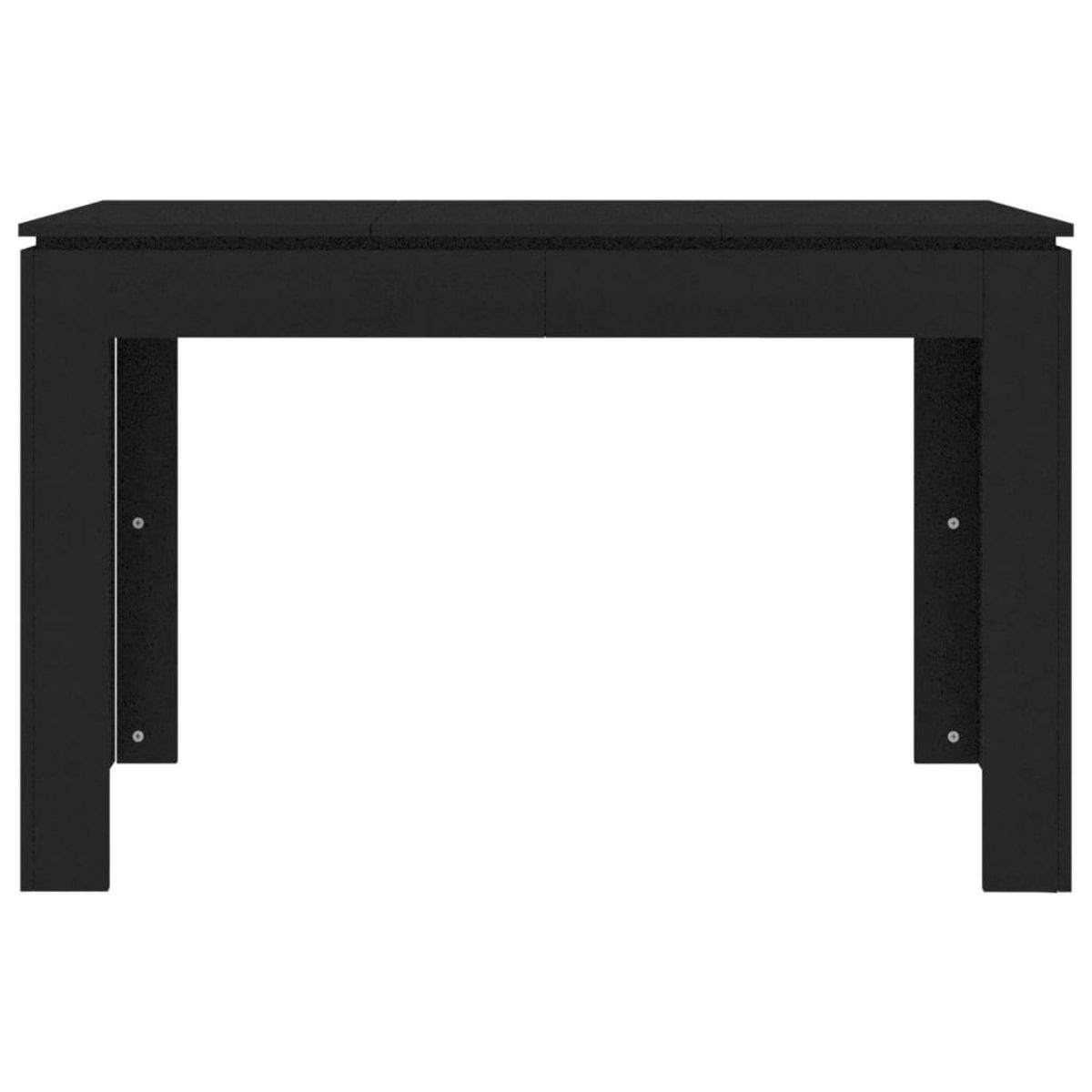 VIDAXL Table a manger Noir 120x60x76 cm Bois d'ingenierie