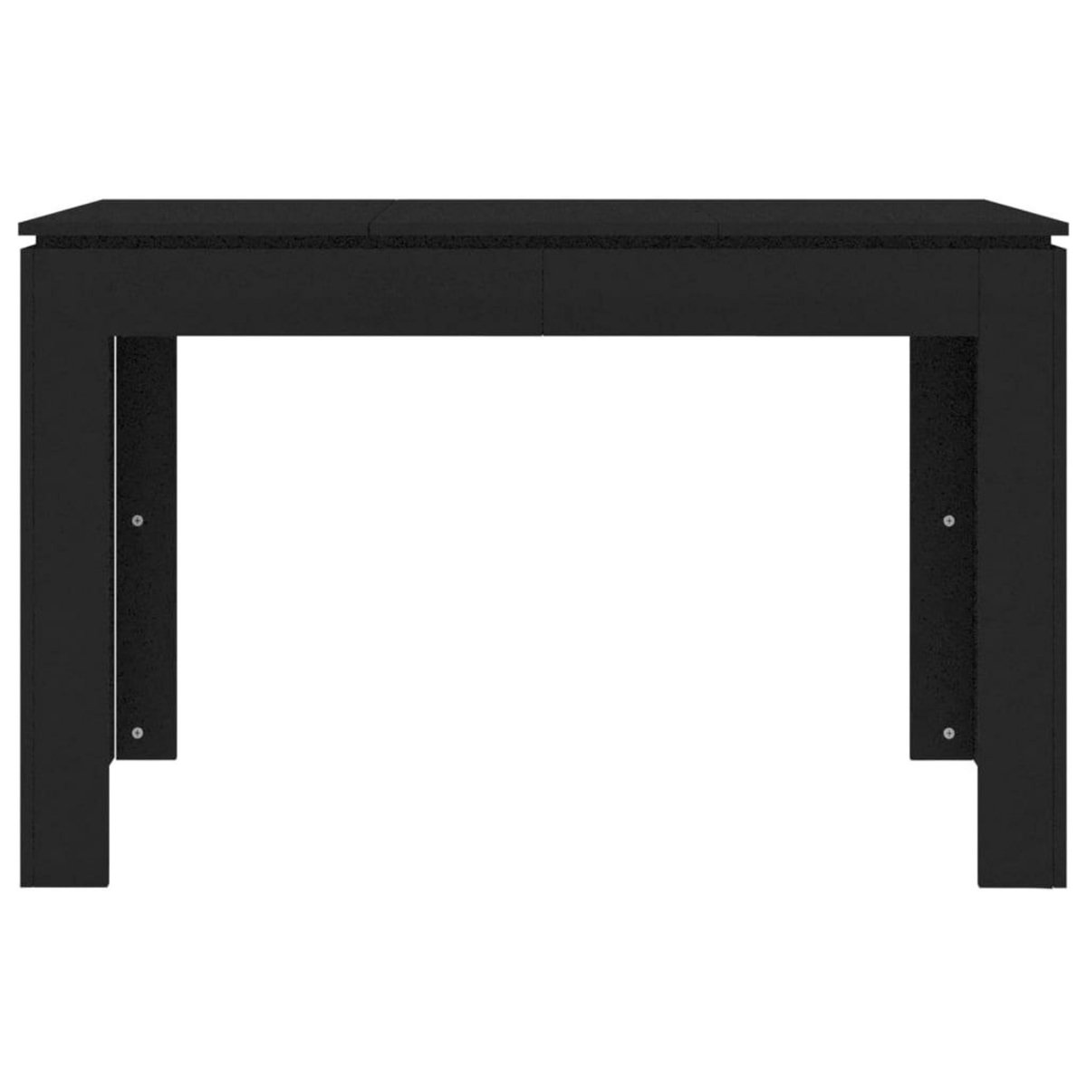 VIDAXL Table a manger Noir 120x60x76 cm Bois d'ingenierie