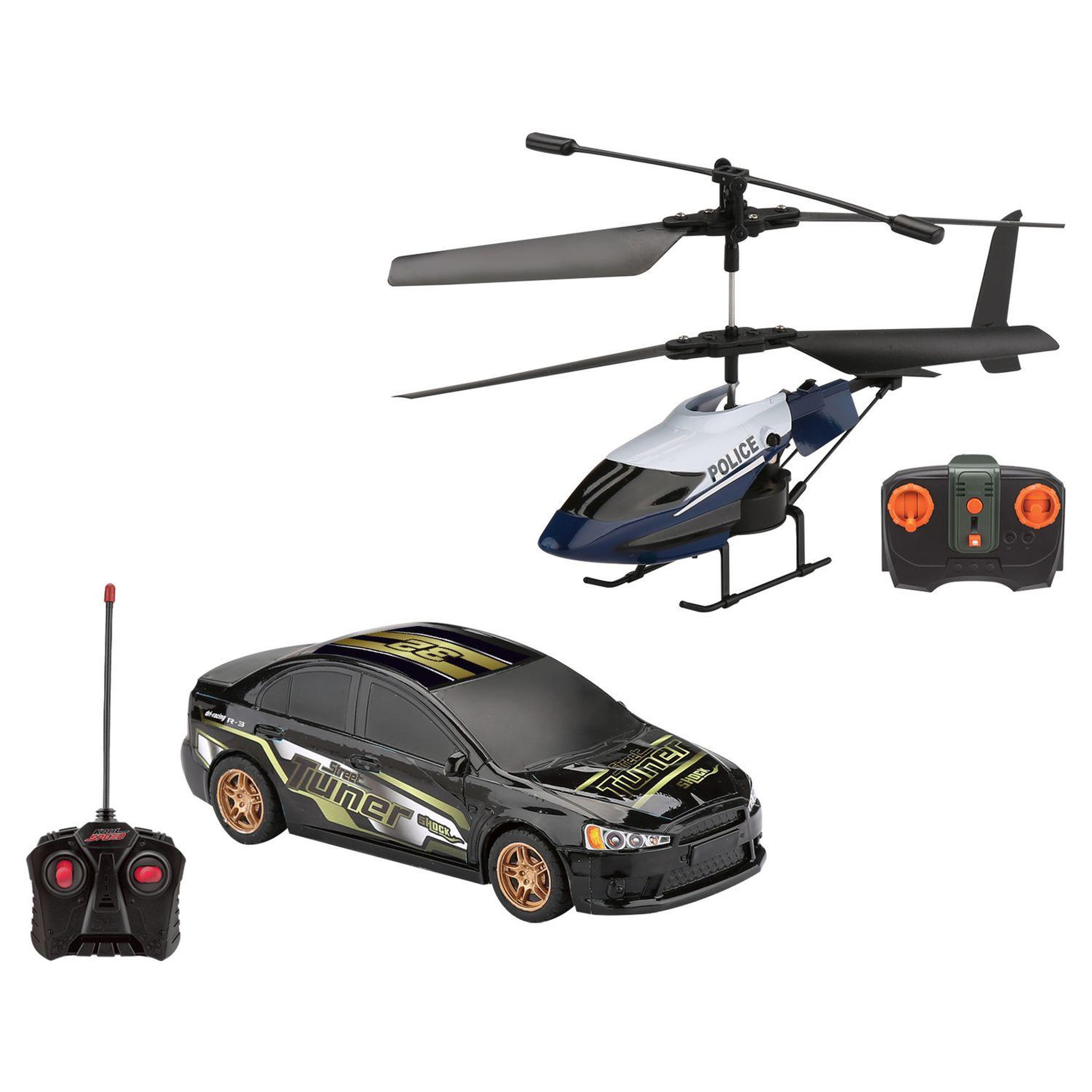 Voir la diapositive 1 : One Two Fun Hélicoptère de police infrarouge radiocommandé Hot Pursuit