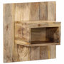 Voir la diapositive 1 : VIDAXL Table de chevet 50x27x50 cm bois massif de manguier brut