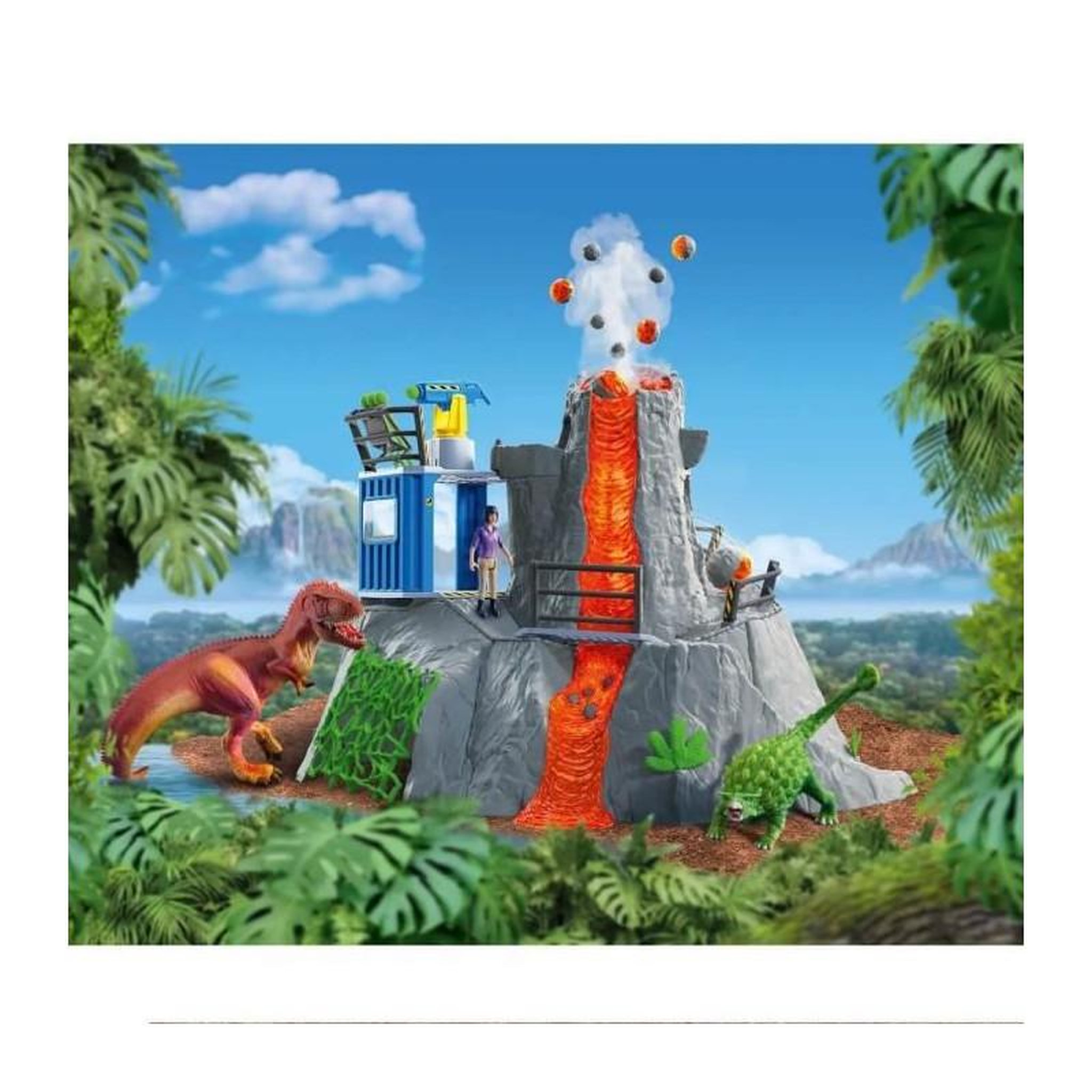 Voir la diapositive 2 : Schleich Expédition au grand volcan - SCHLEICH - 42564 - A partir de 4 ans