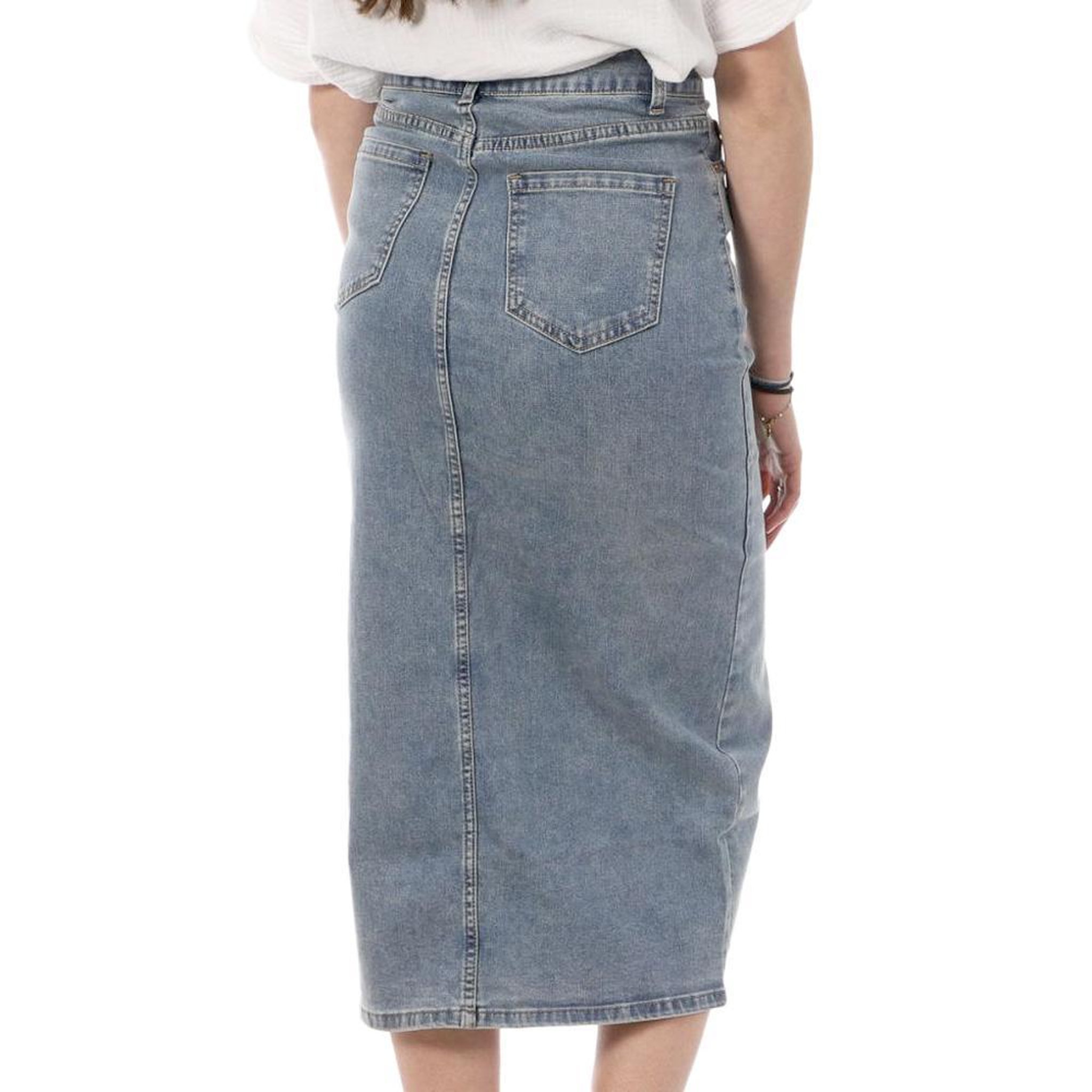 Voir la diapositive 2 : MONDAY PREMIUM Jupe En Jean  Délavé Femme Monday Premium 392