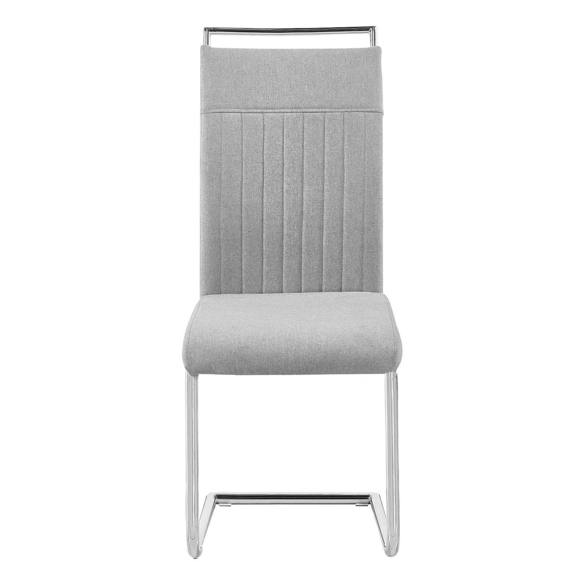 Voir la diapositive 3 : IDIMEX Lot de 4 chaises erica, en tissu