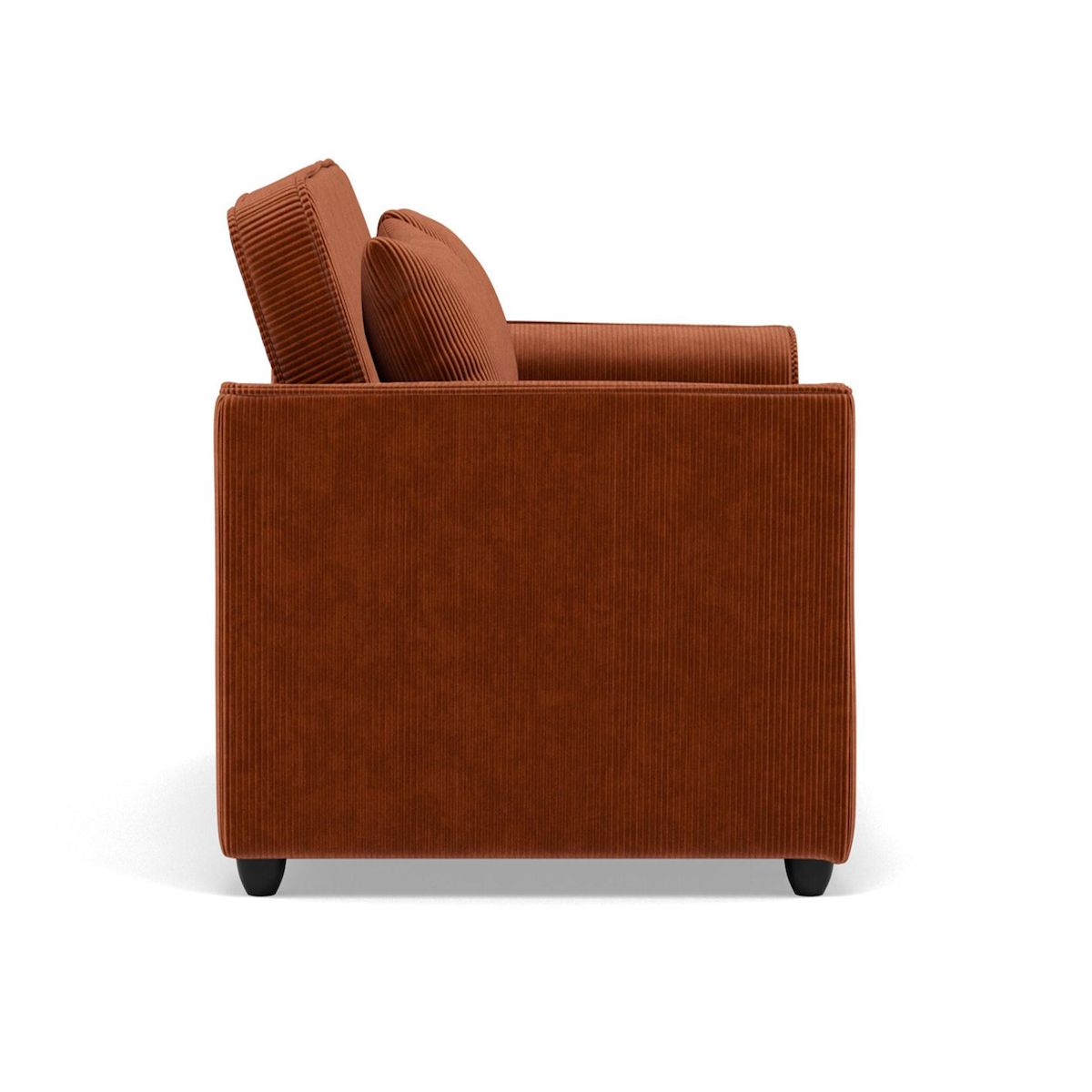 BEST MOBILIER Ernest - canapé droit 2 places convertible en velours côtelé