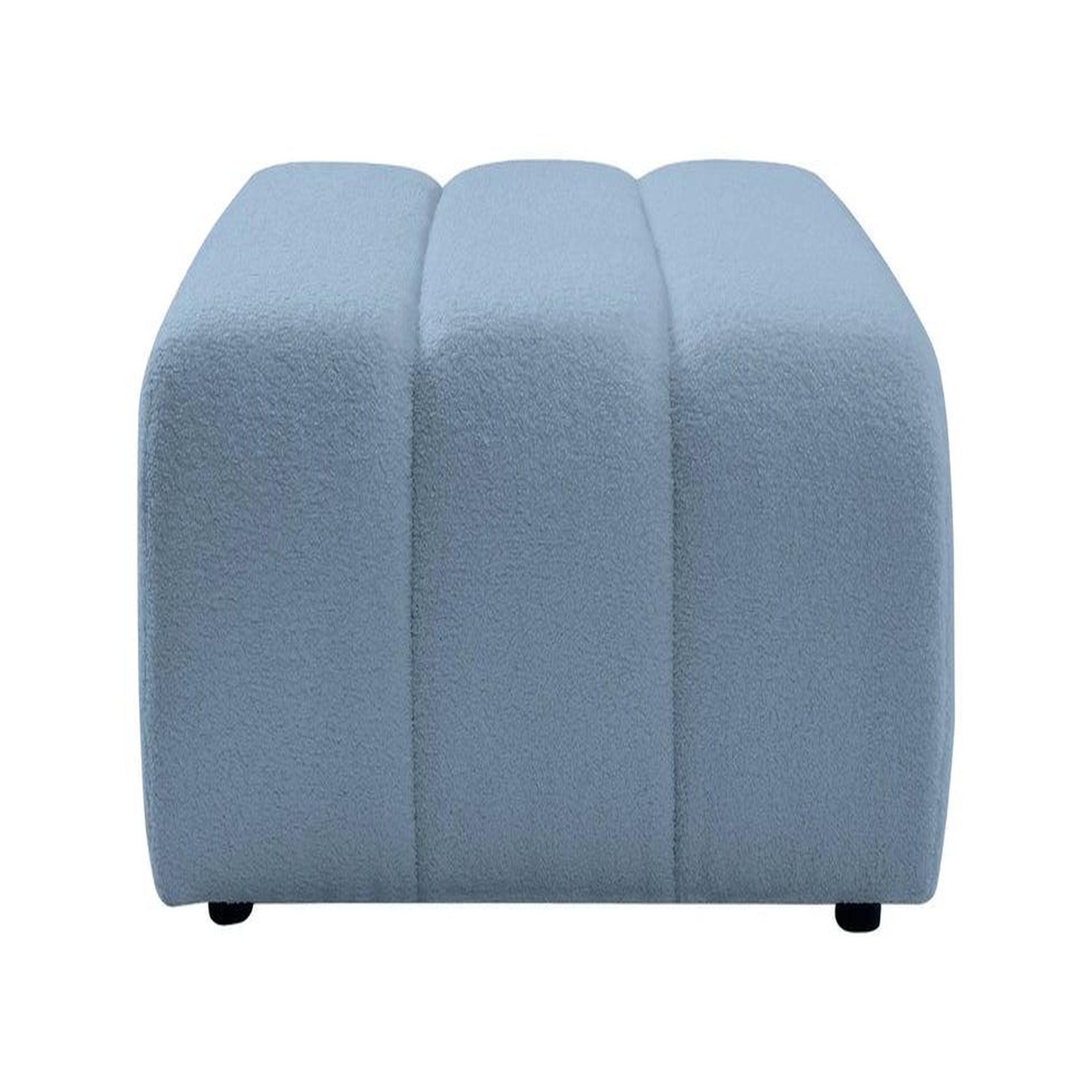 Voir la diapositive 1 : CASANOVA PARIS Celeste - pouf tissu bouclette