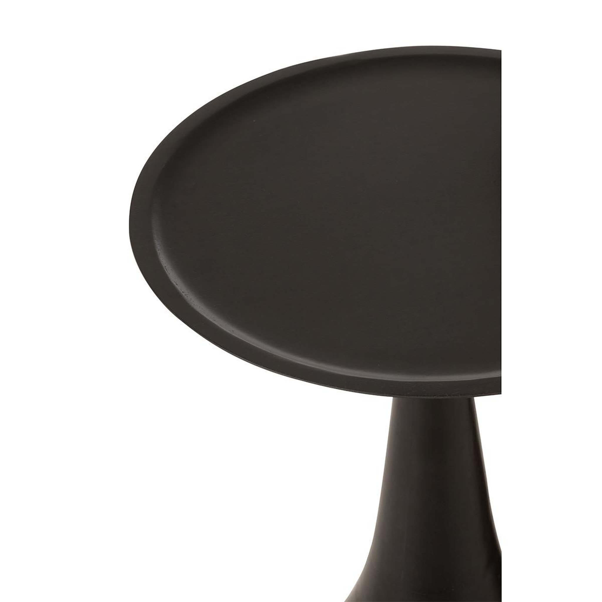 Voir la diapositive 3 : J-LINE Lot de 2 tables d'appoint  paro  59cm marron & noir