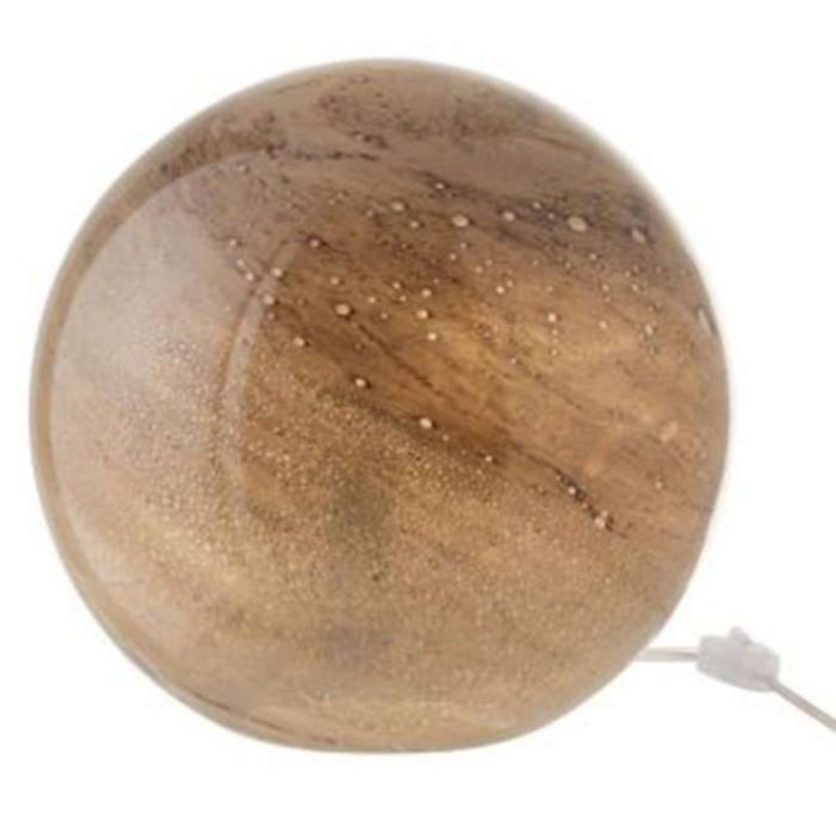 Paris Prix Lampe à Poser en Verre  Dany  30cm Marron