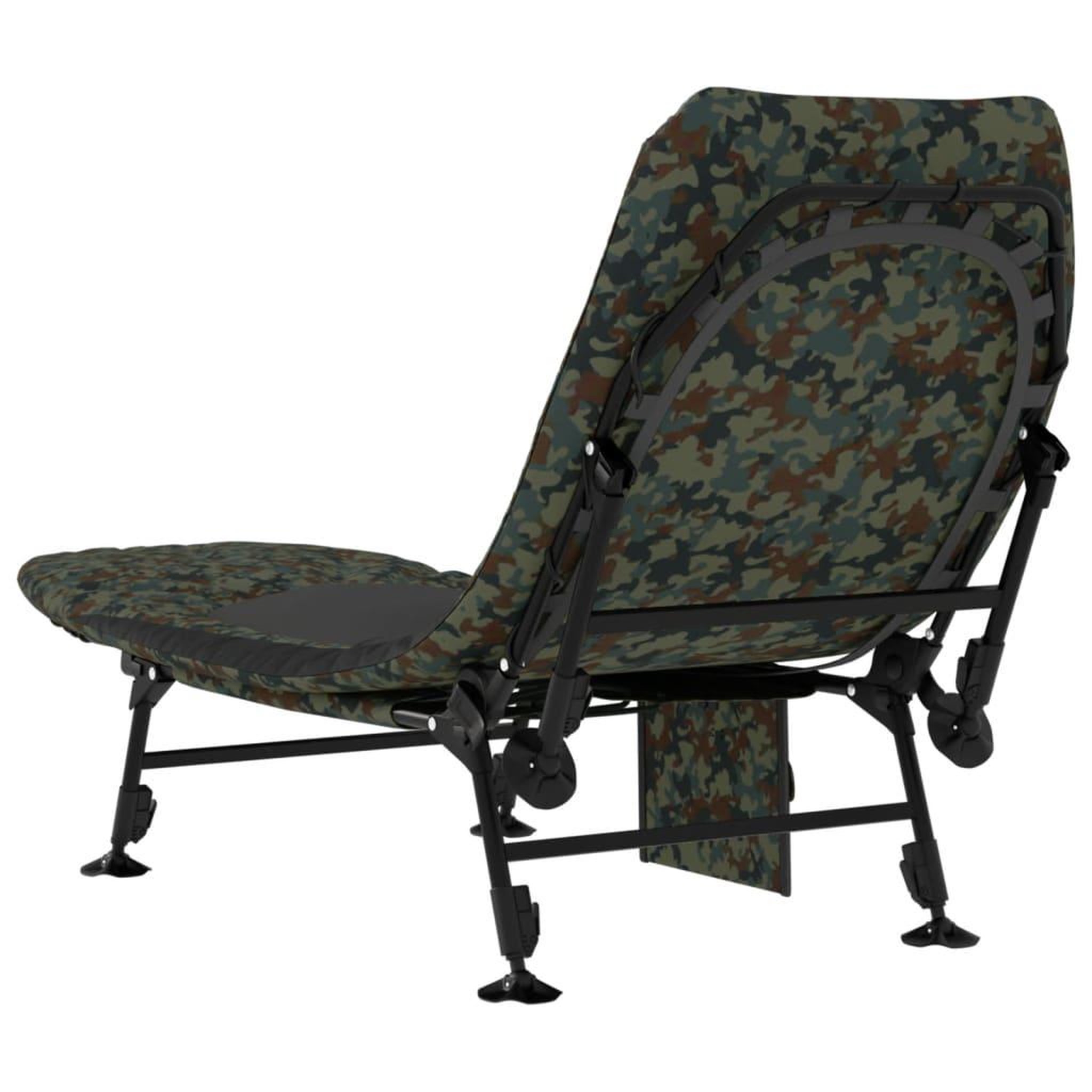 Voir la diapositive 5 : VIDAXL Lit de peche avec pieds a boue reglables pliable camouflage