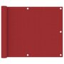 VIDAXL Ecran de balcon Rouge 75x300 cm Tissu Oxford