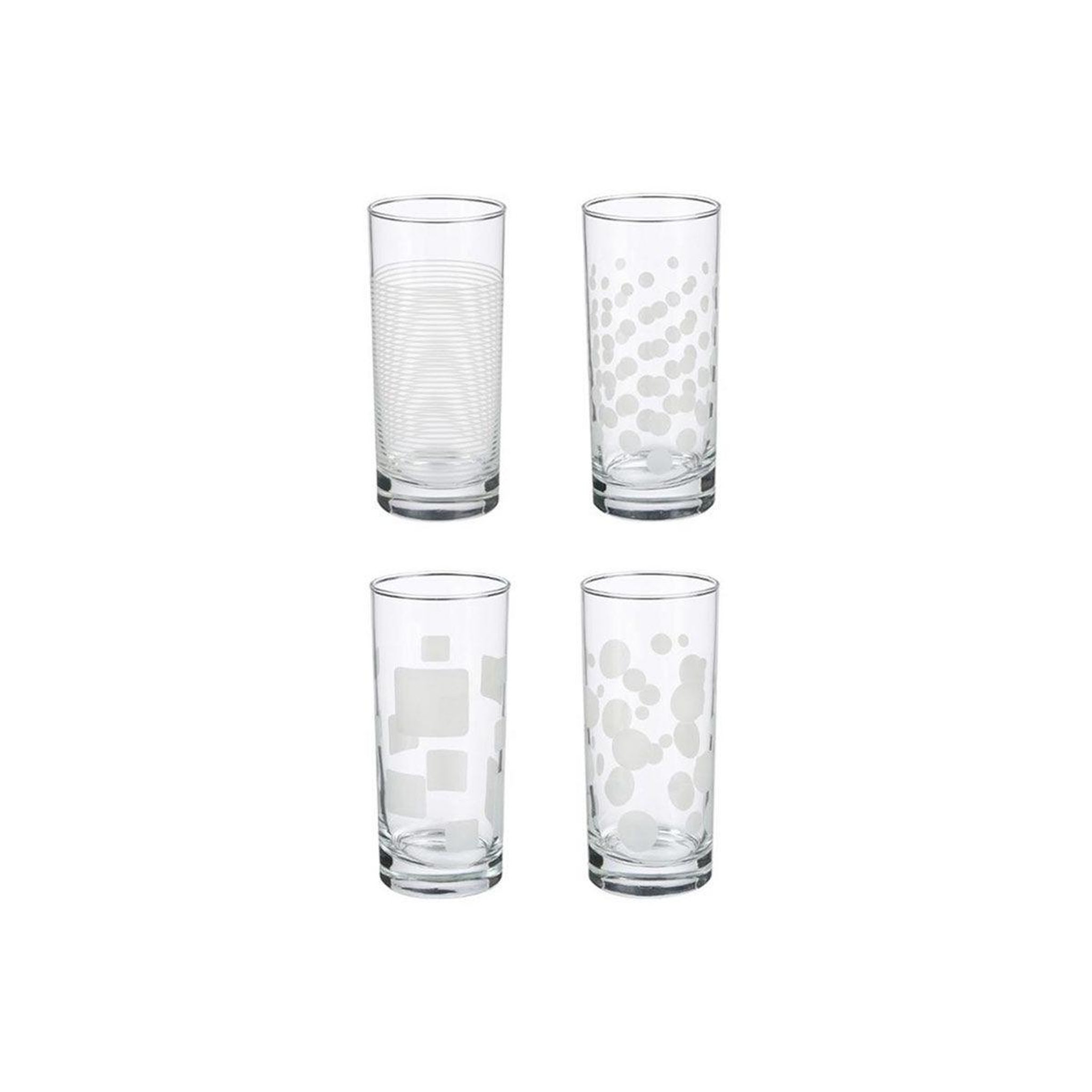 SECRET DE GOURMET Lot de 4 verres à eau  toni'eau  48cl transparent