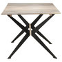 Voir la diapositive 3 : VIDAXL Table a manger 180x90x76 cm Bois de manguier massif