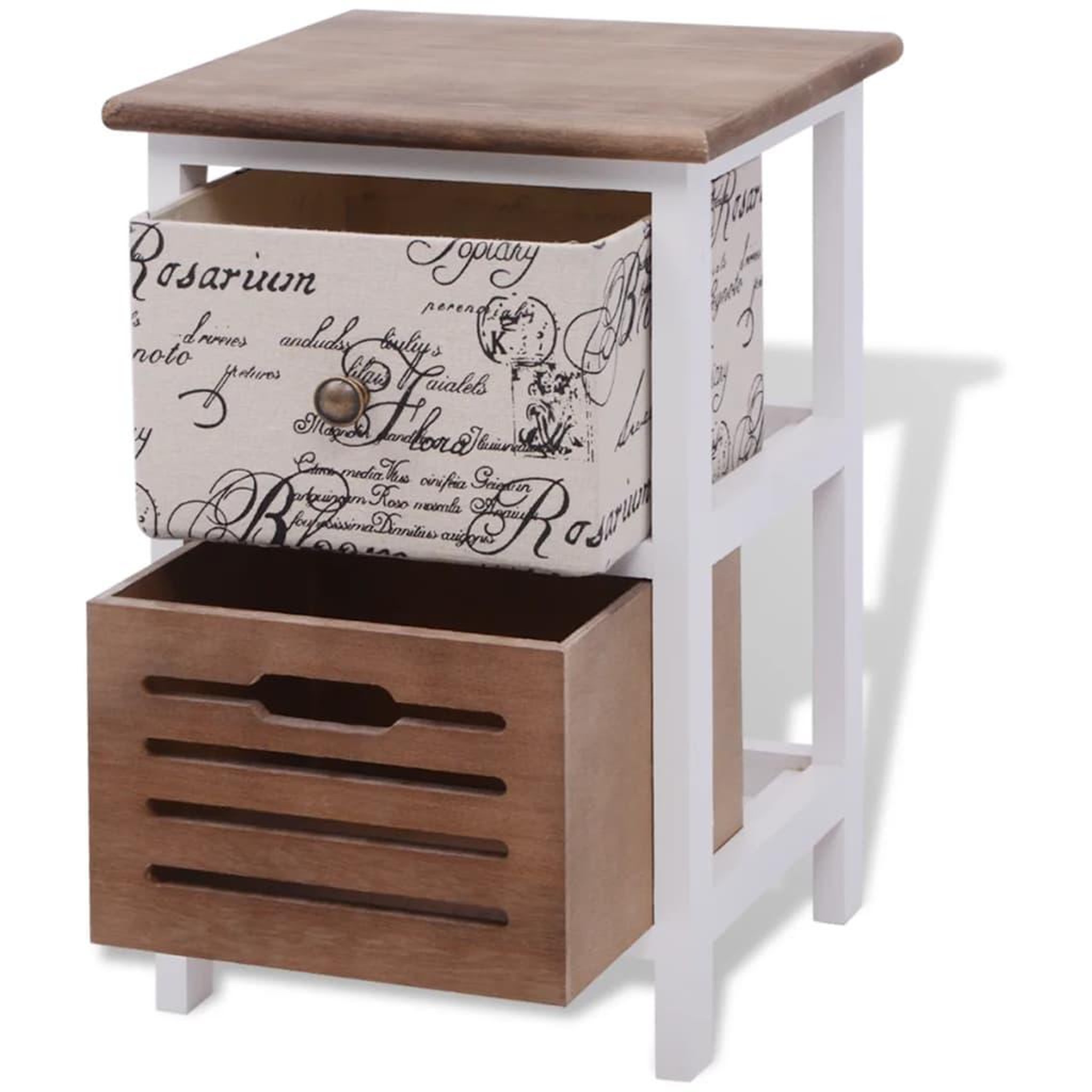 Voir la diapositive 4 : VIDAXL Table de chevet 2 pcs Bois