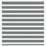 VIDAXL Store zebre gris fonce largeur du tissu 140,9 cm polyester