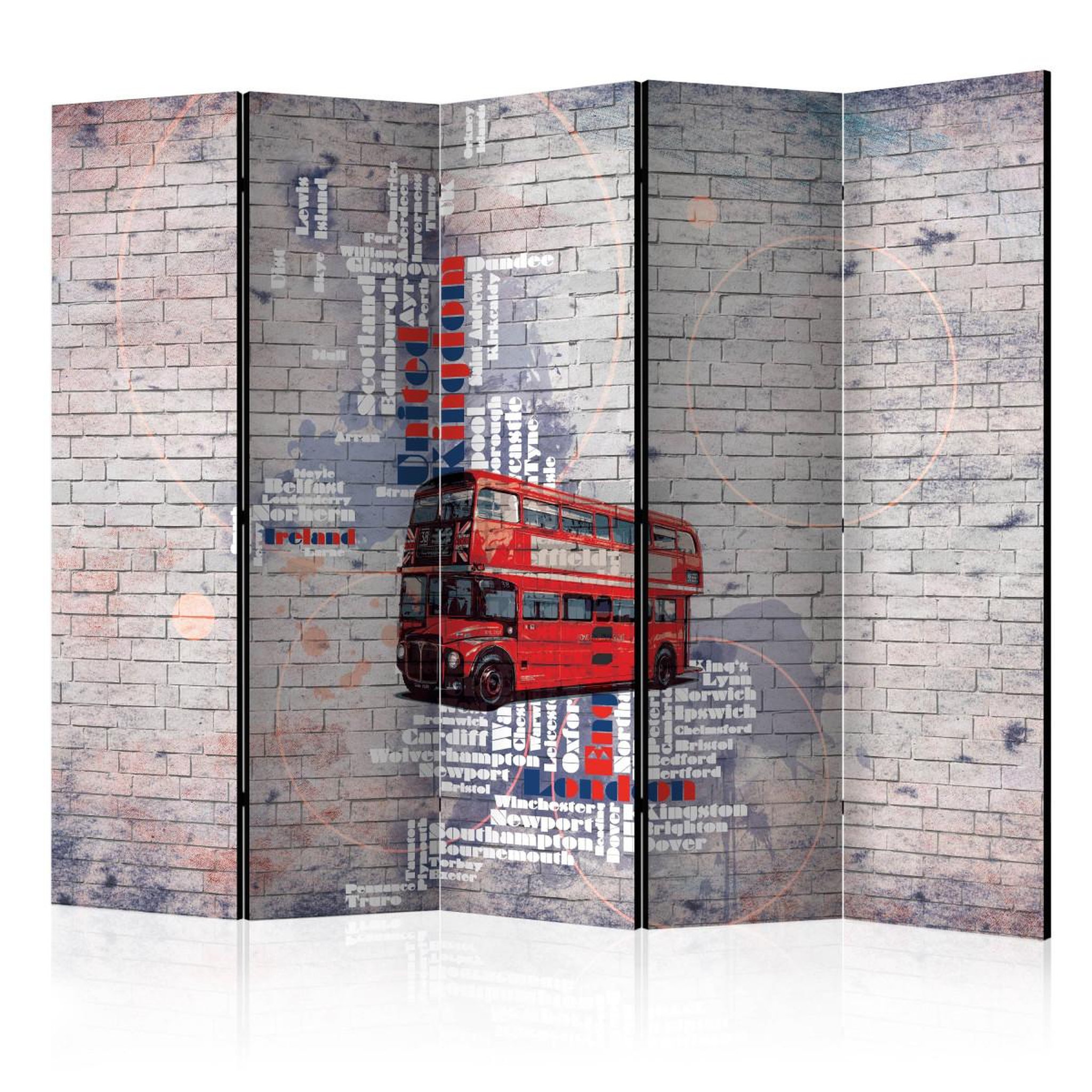 Paris Prix Paravent 5 volets  my london...  172x225cm
