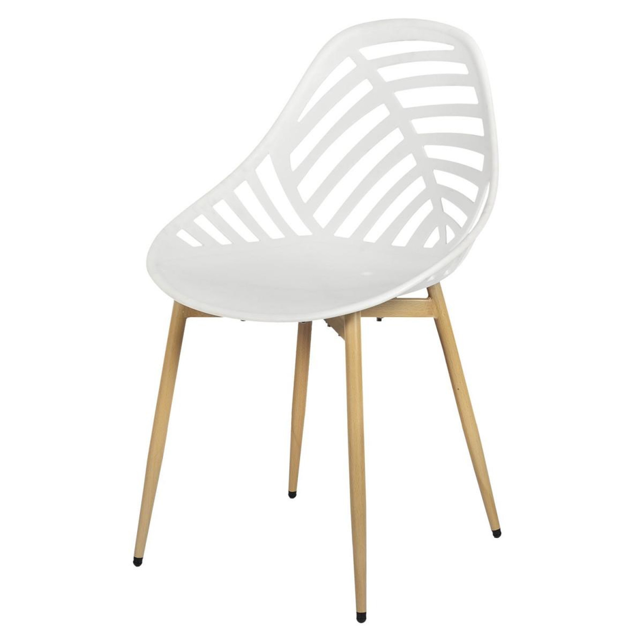 Voir la diapositive 3 : The Home Deco Factory Lot de 4 chaises de jardin  alameda  83cm blanc