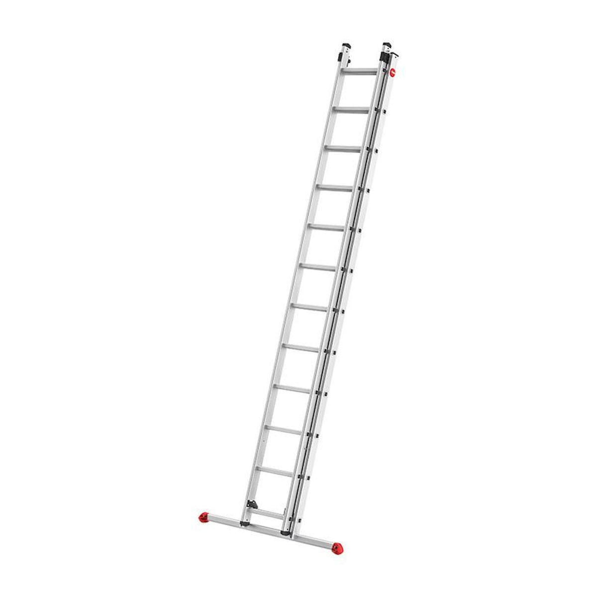 HAILO Echelle coulissante à main 2 plans 2x12 échelons 6m/6,75m en aluminium Hailo ProfiStep Duo