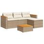 Voir la diapositive 2 : VIDAXL Salon de jardin avec coussins 3 pcs beige resine tressee