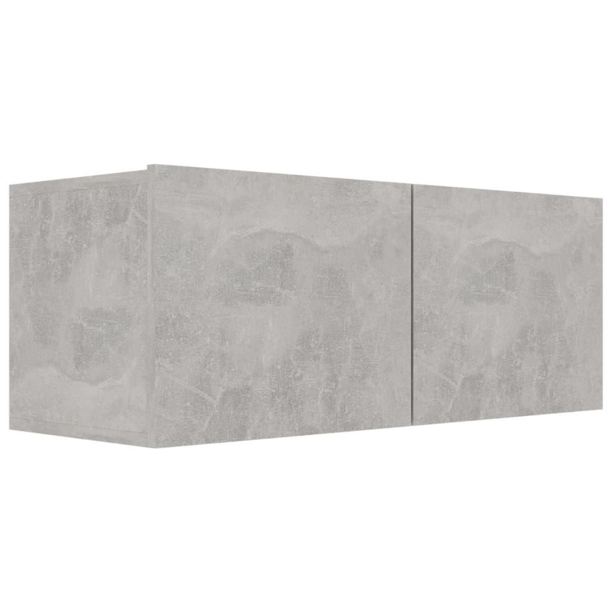 VIDAXL Meuble TV Gris beton 80x30x30 cm Bois d'ingenierie