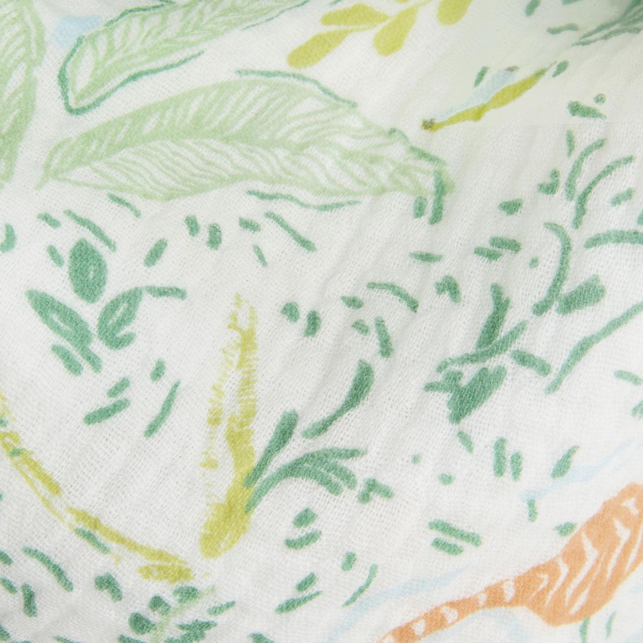 Voir la diapositive 2 : Petit Béguin Foulard en gaze de coton kanha 50 x 50 cm