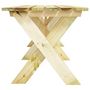 Voir la diapositive 4 : VIDAXL Table de jardin 220x73x70 cm Bois de pin impregne