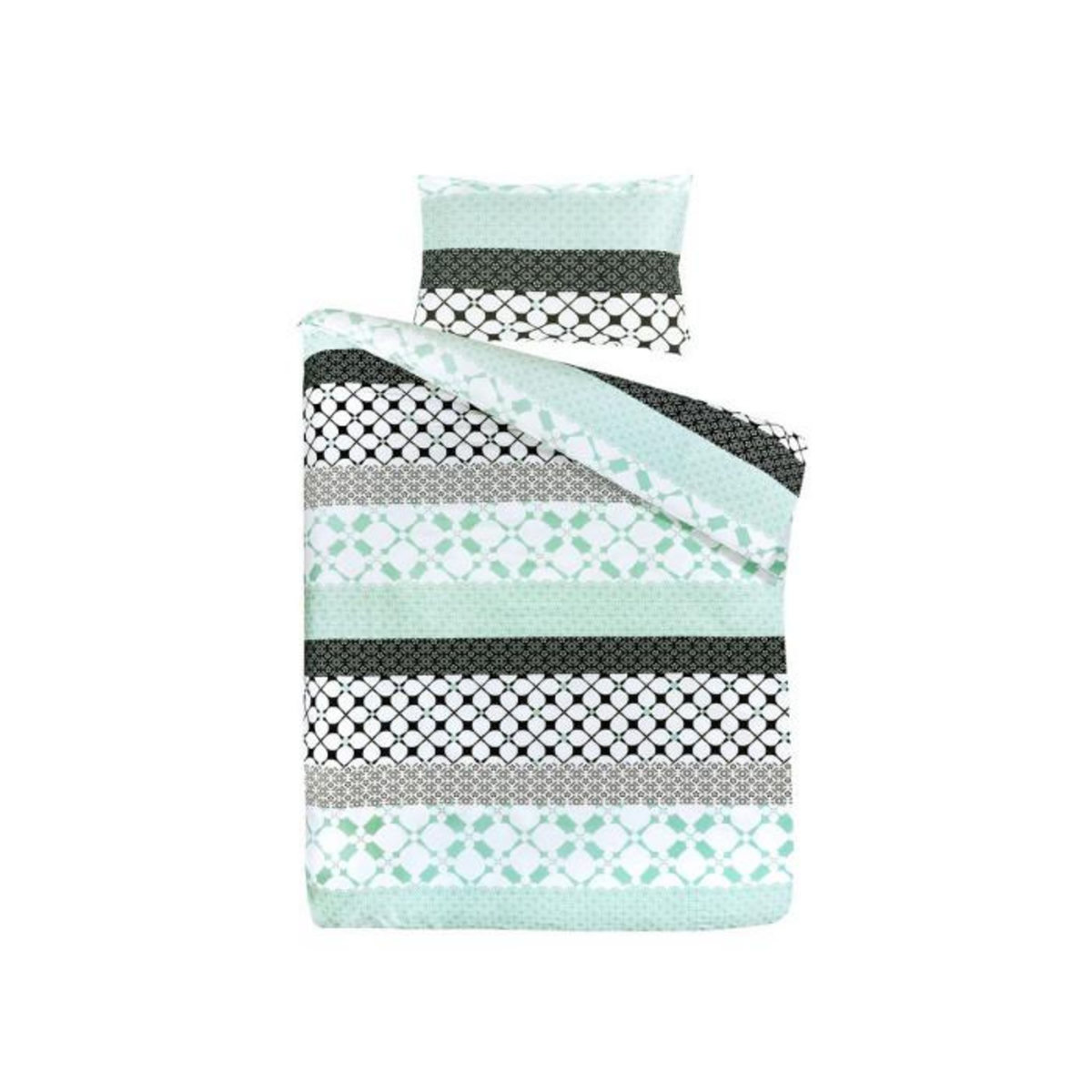 Paris Prix Parure de Lit 2 Pièces  Gisèle  140x200cm Vert