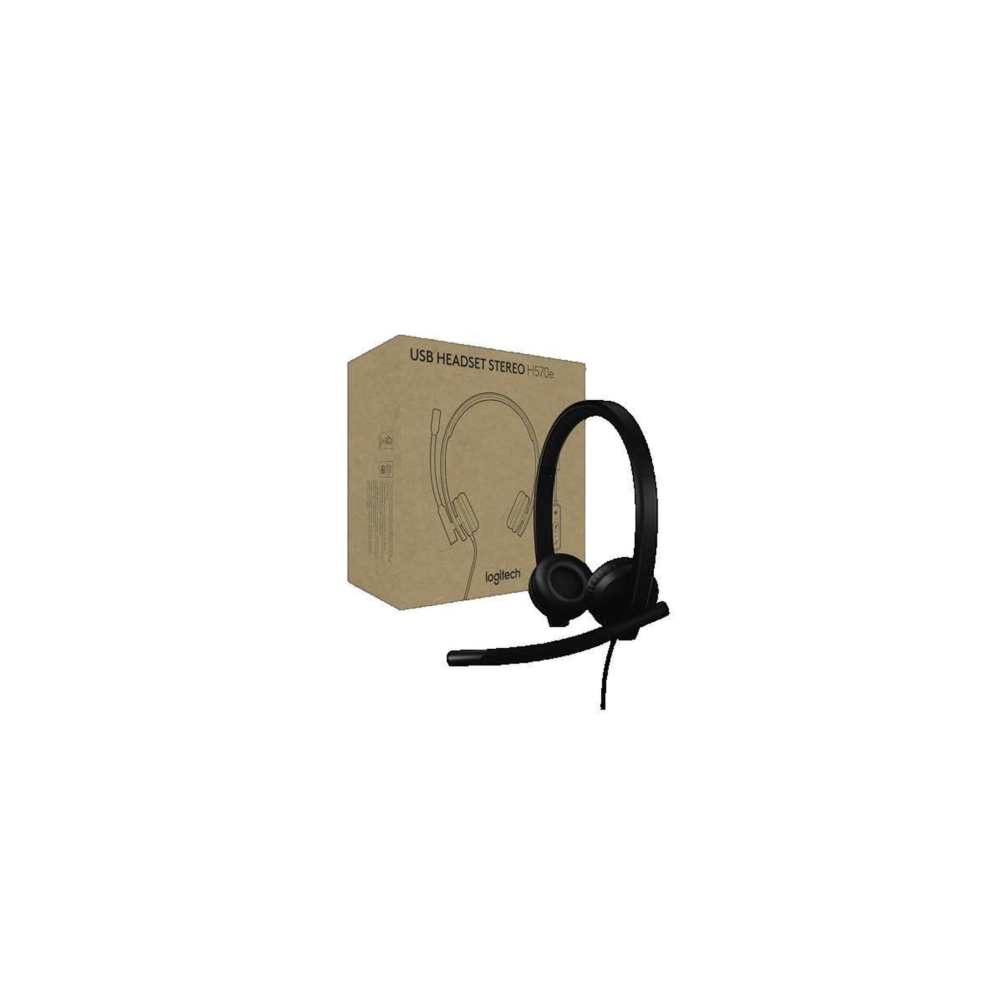 Logitech Auriculaire Logitech H570e Cablé USB-C Noir