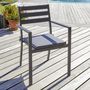 Voir la diapositive 2 : Paris Prix Fauteuil de Jardin Empilable  Pelosa  85cm Gris Anthracite