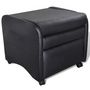Voir la diapositive 3 : VIDAXL Fauteuil pliable noir similicuir