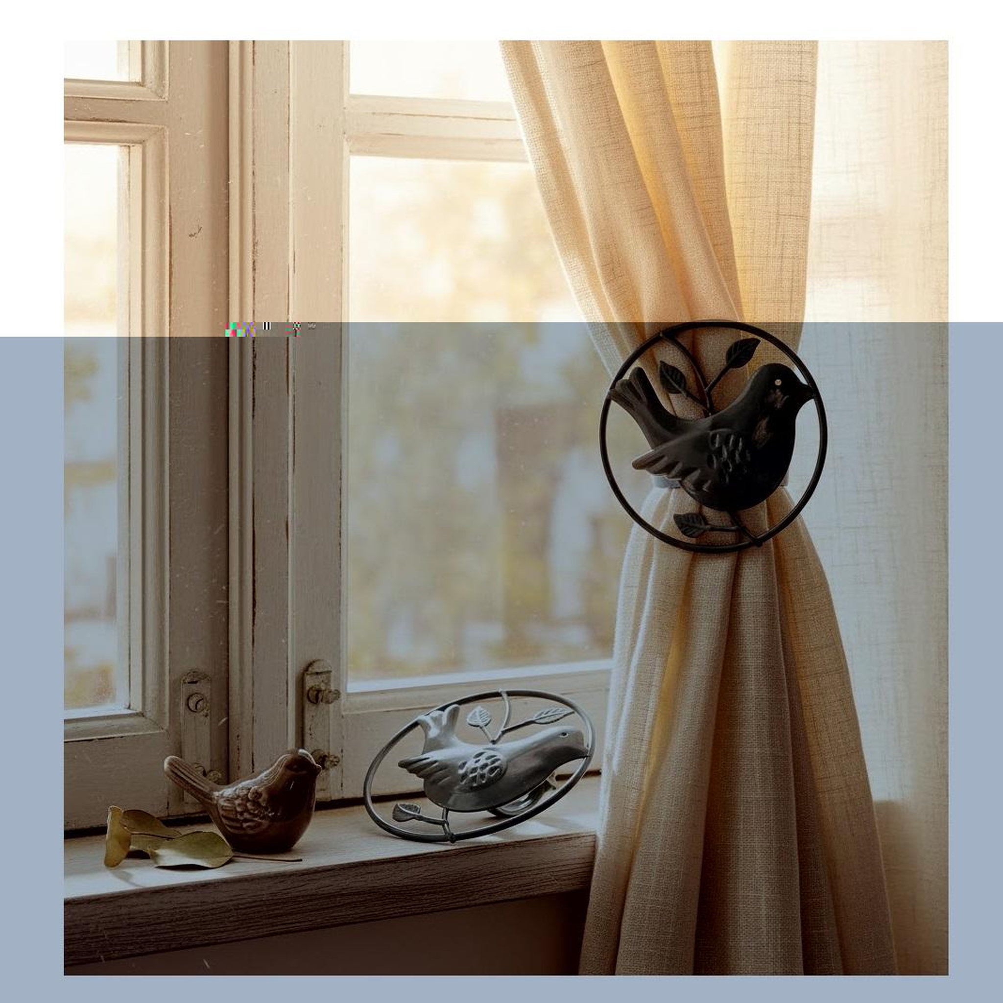 Voir la diapositive 2 : Eden Lot de 2 embrasses jolie passereau