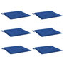 Voir la diapositive 3 : VIDAXL Coussins de chaise de jardin lot de 6 bleu royal 40x40x3 cm