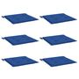 Voir la diapositive 3 : VIDAXL Coussins de chaise de jardin lot de 6 bleu royal 40x40x3 cm
