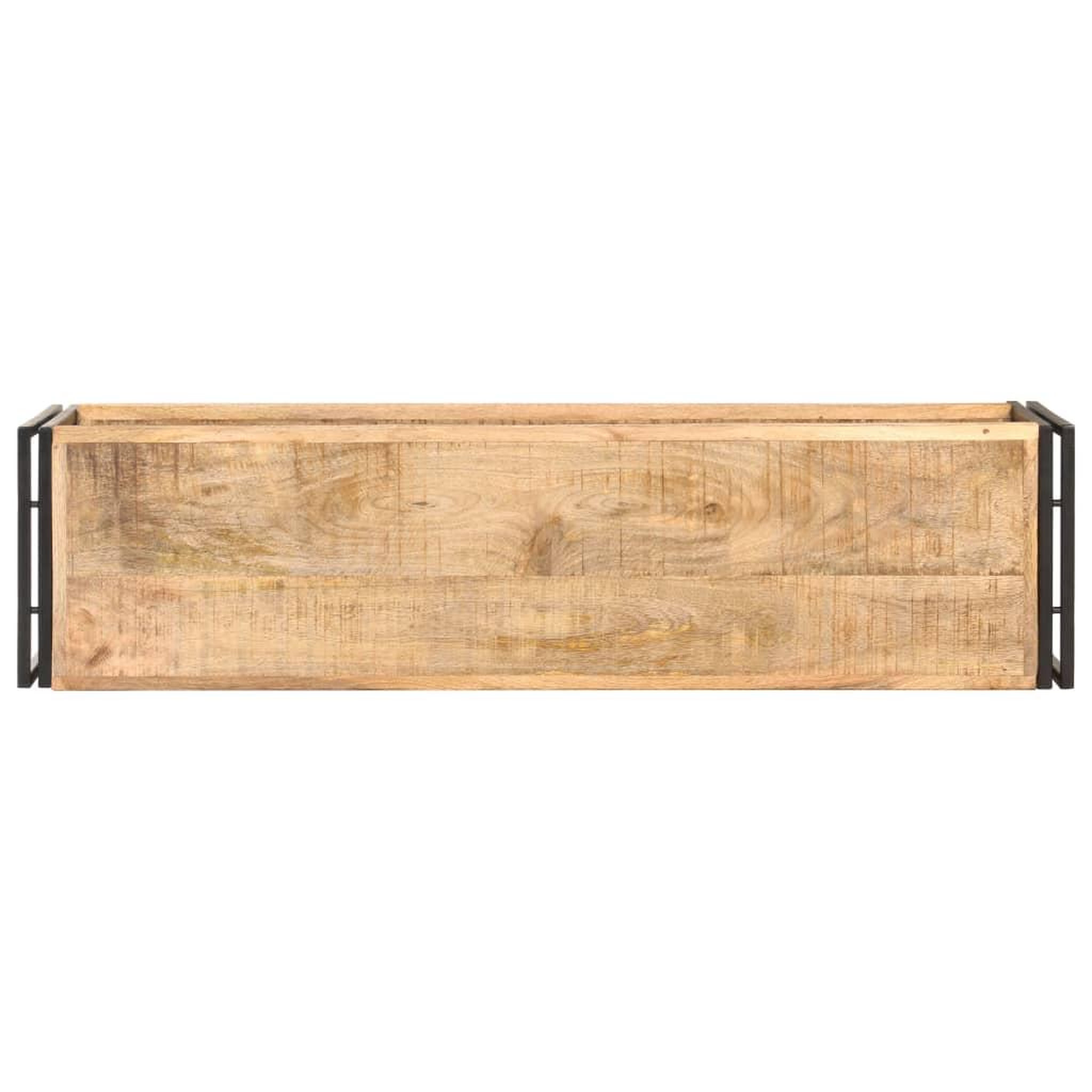 Voir la diapositive 3 : VIDAXL Meuble TV 120x30x40 cm Bois de manguier brut