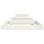 Voir la diapositive 5 : VIDAXL Jardiniere Blanc 80x80x27 cm Bois massif de pin