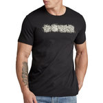 G-Star Raw T shirt  Homme  G Star Raw Distressed Logo. Coloris disponibles : Noir