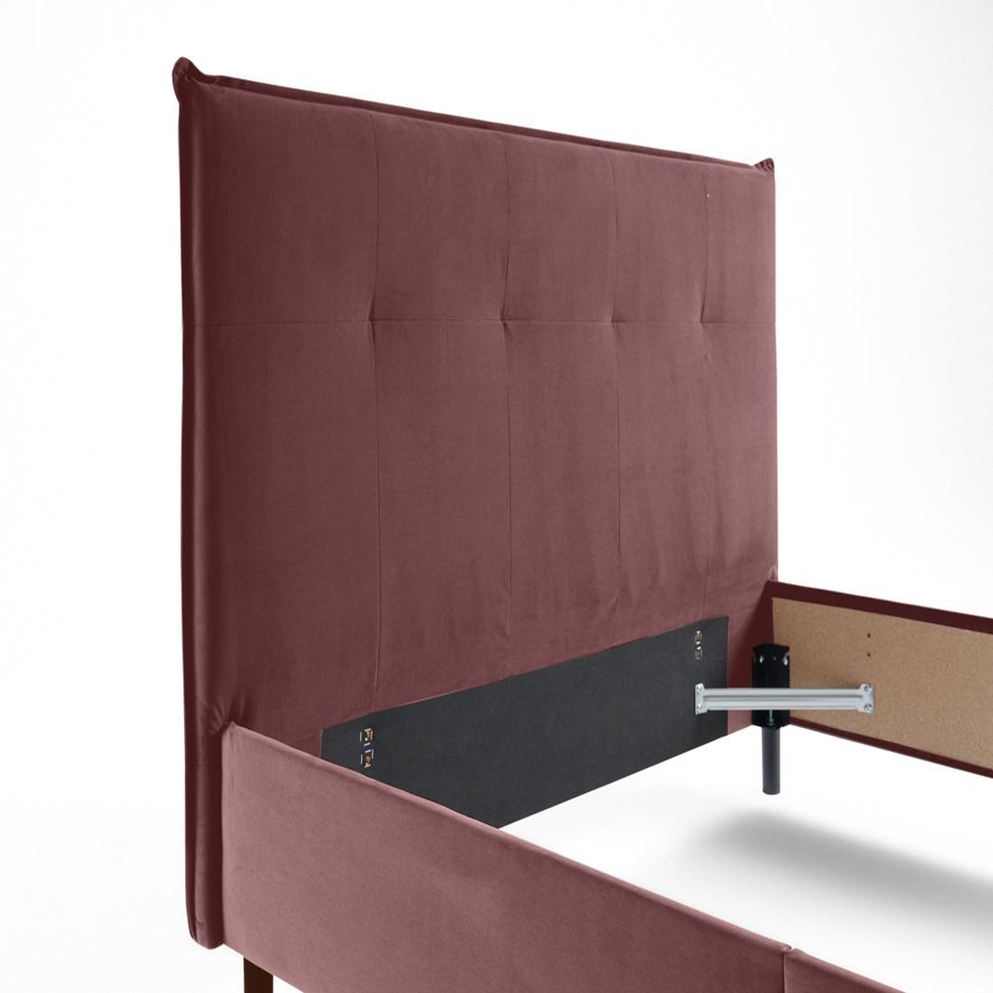 Voir la diapositive 3 : BEST MOBILIER Dali - cadre de lit - 160x200 - en velours