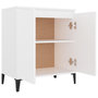 Voir la diapositive 4 : VIDAXL Buffet blanc 60x35x70 cm bois d'ingenierie