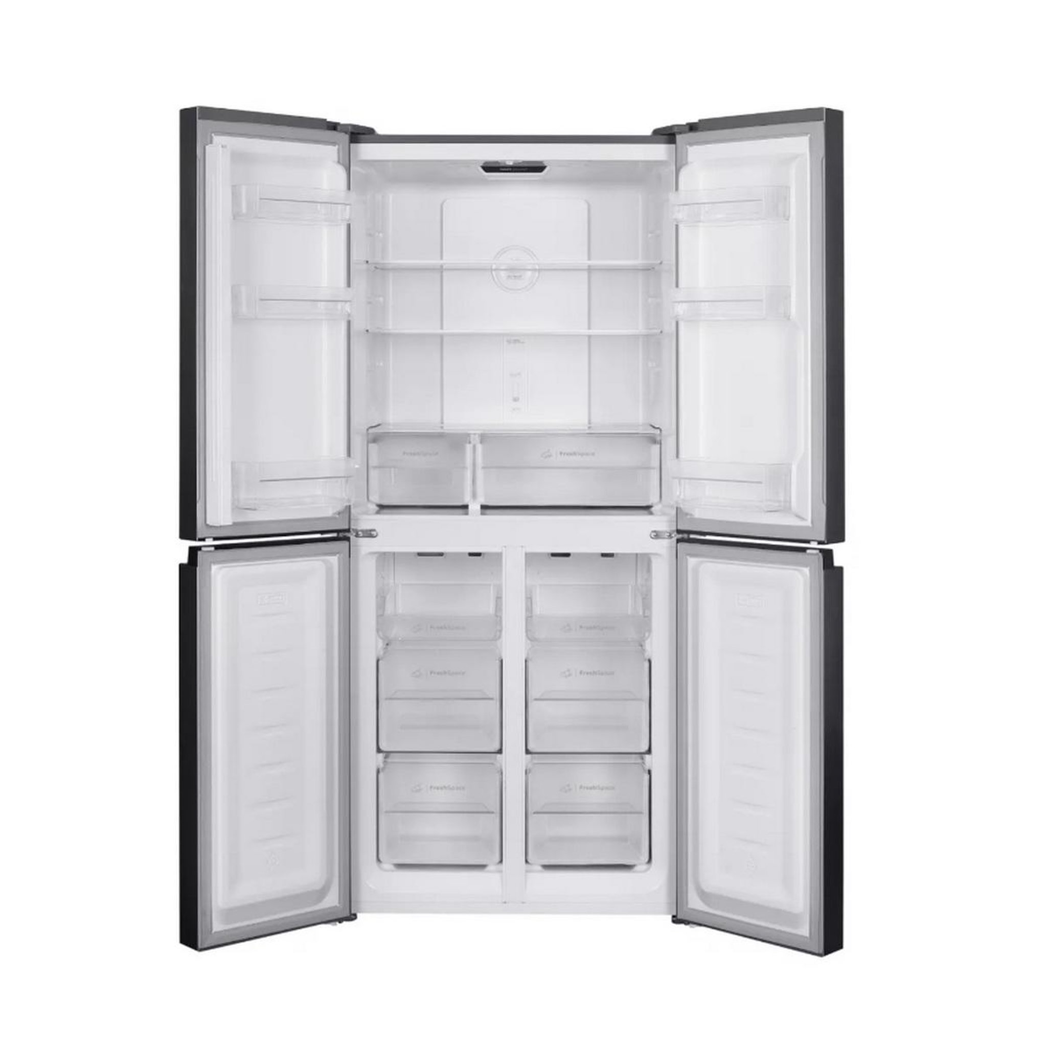 Voir la diapositive 3 : Indesit Réfrigérateur américain 79.5cm 421l nofrost inox - ingf6421xp4e