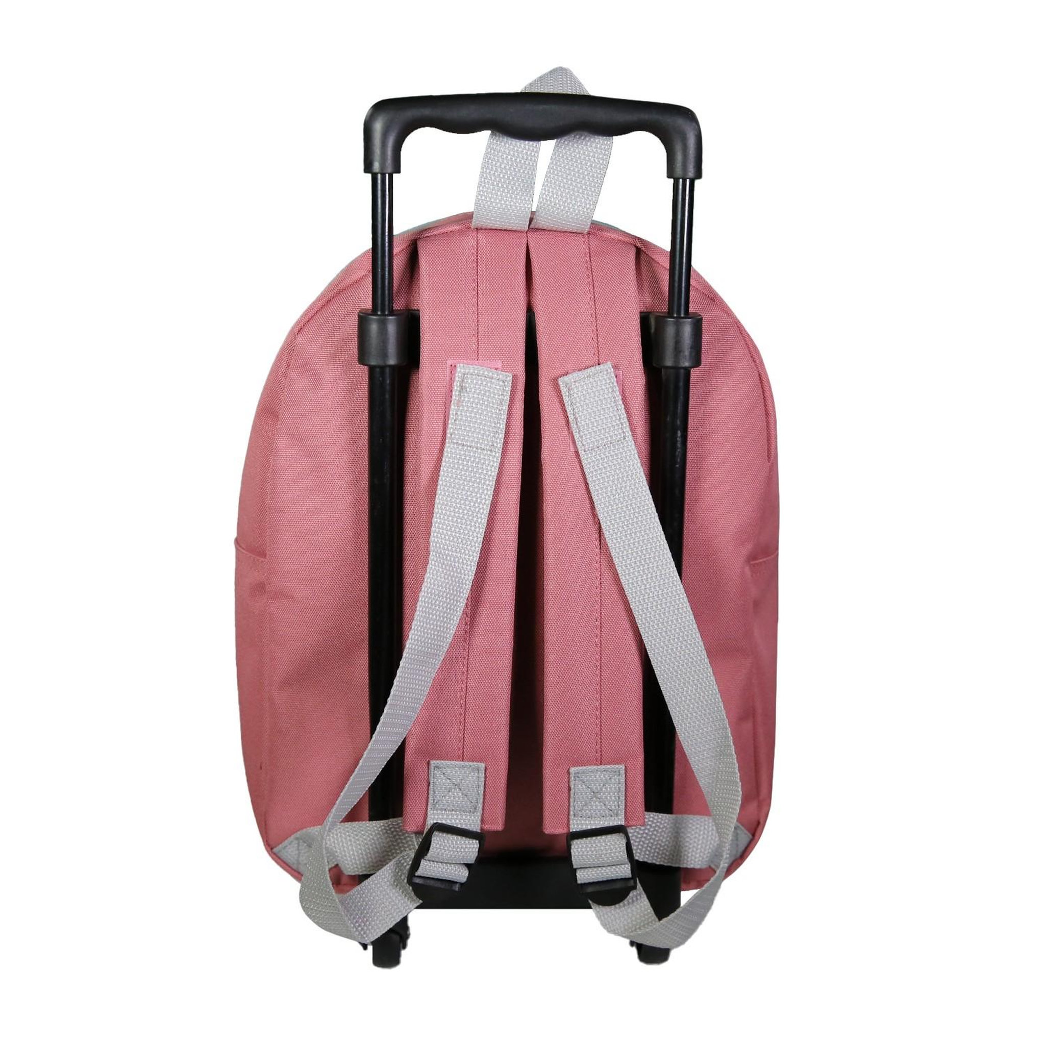 Voir la diapositive 4 : Bagtrotter BAGTROTTER Sac à dos à roulettes 32 cm maternelle Marie Rose