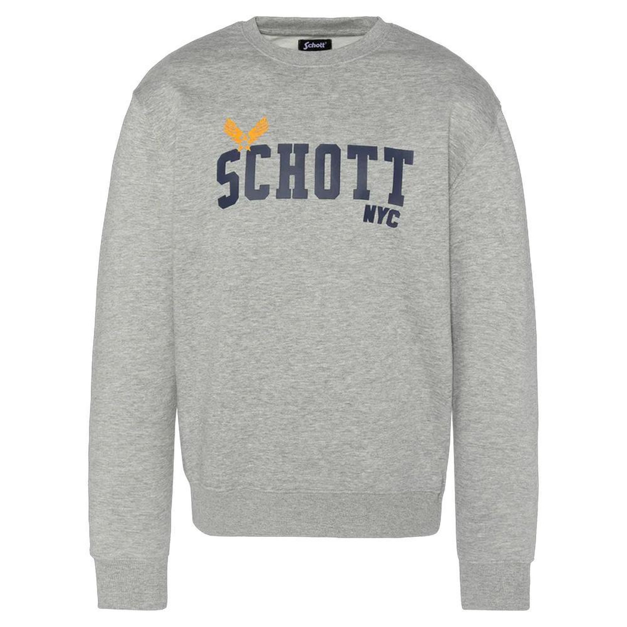 Schott Sweat Gris Homme Schott Schott Heat. Coloris disponibles : Gris
