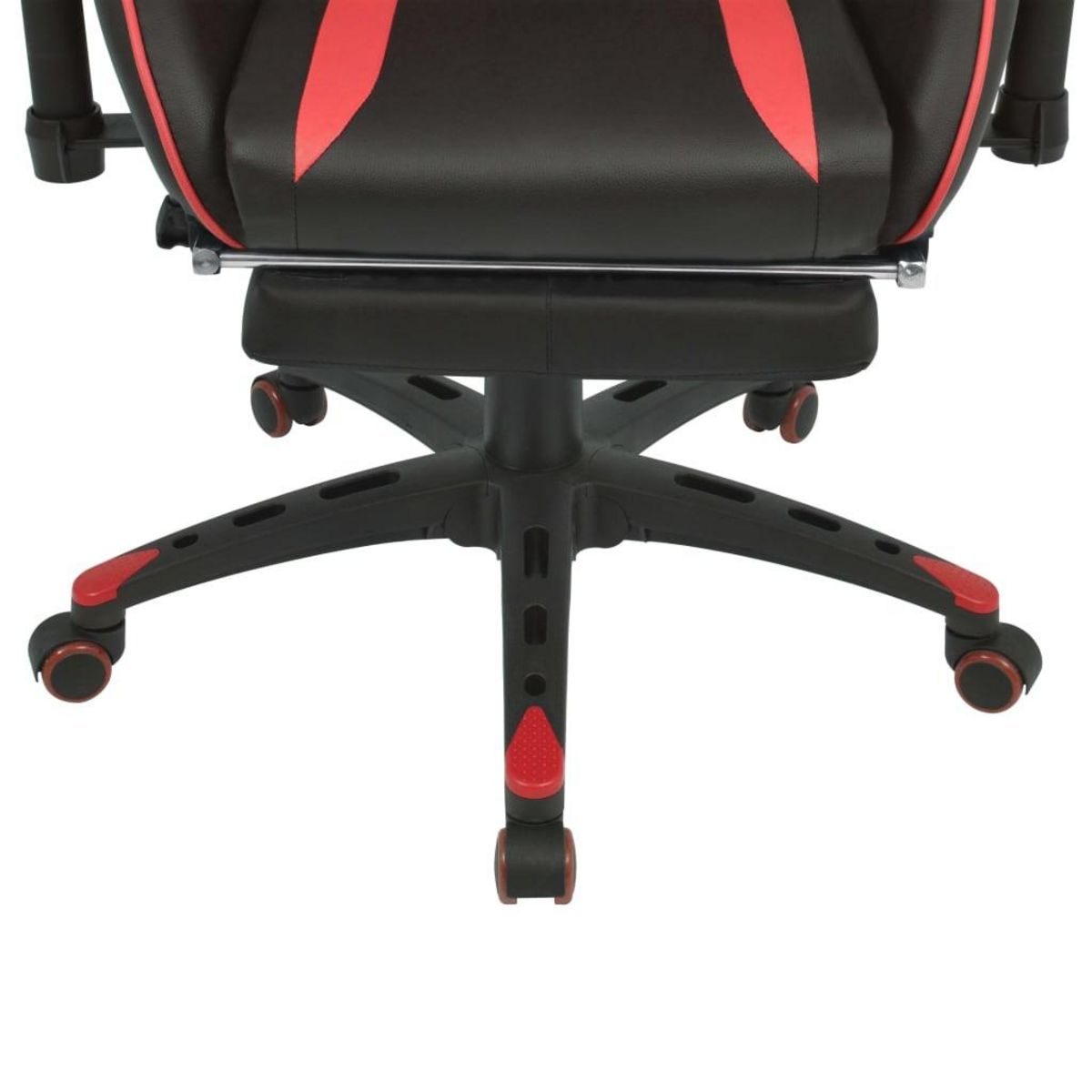 VIDAXL Chaise de bureau inclinable avec repose-pied Rouge